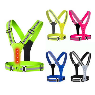 360°-Visibility LED Reflective Vest Safety Gear
