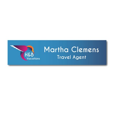Name Plate -Uv Print On Plastic - 2X8