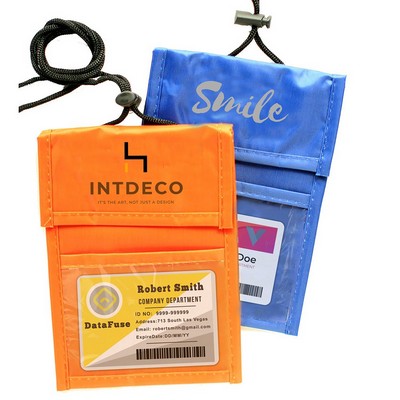 Adjustable Lanyard Neck Wallet - 6.80" x 5.25"
