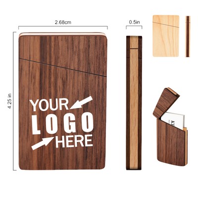 Wood Business Card Holder Case