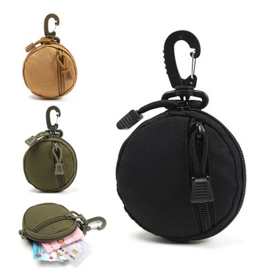 Outdoor Portable Waterproof Coin Wallet W/ Hook For Men