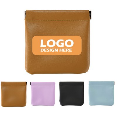 Chic Leather Coin Case - Unisex Compact Design