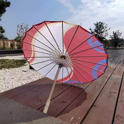Custom Parasol with Bamboo Frame