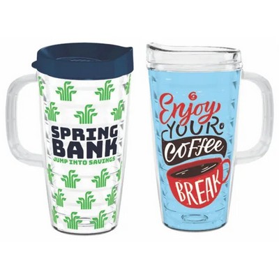 16 Oz. Tritan Double Wall Coffee Mug w/Handle