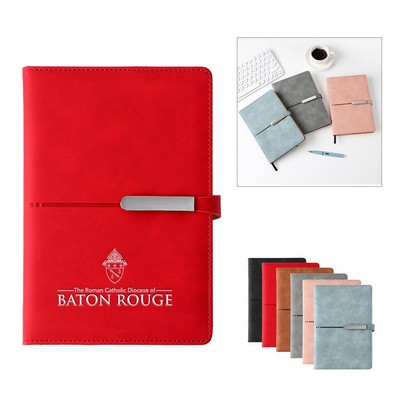 A5 PU Leather Notebook With Dual Clasp