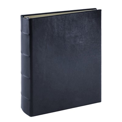 Large Clear Pocket Photo w/Pebble Grain Leather Cover Wedding & Baby Album