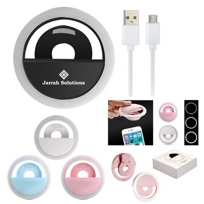 Rechargeable LED Selfie Light Ring For Smart Phone