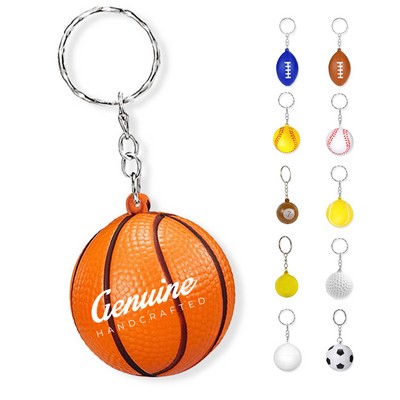 Pu Foam Keychain with Sport Ball