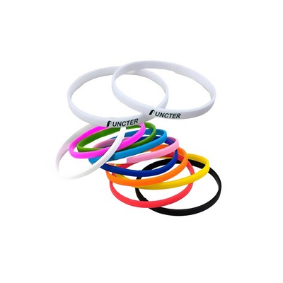 Solid-Color Silicone Wristband