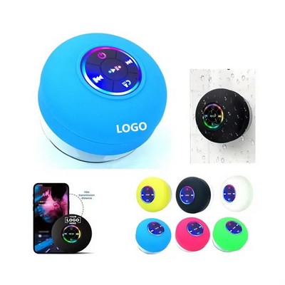 Color Light Suction Cup Shower Speaker