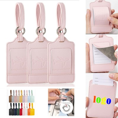 Premium PU Leather Luggage Tags
