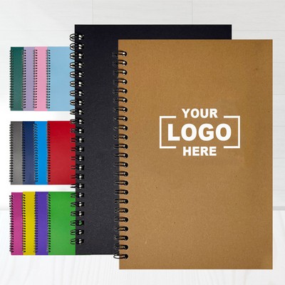 A5 Kraft Paper Coil Spiral Notebook