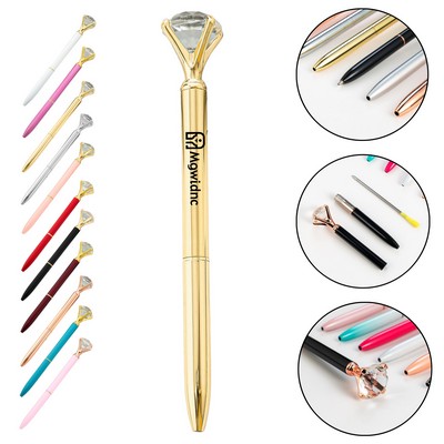 Creative Diamond Plastic Ballpoint Pen - Neutral Ad Gift