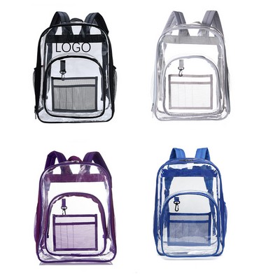Premium Heavy Duty Clear PVC Transparent Backpack