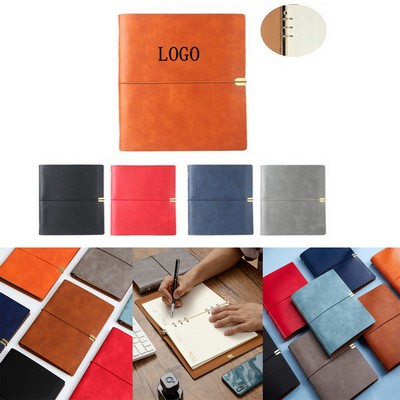 Elastic Loose Leaf Business Notebook