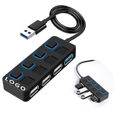 4-Port Mini USB Hub