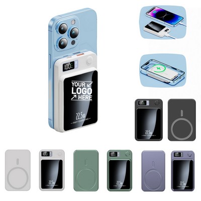 Portable 10000mAh Magnetic Wireless Power Bank