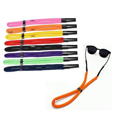 Floating Foam Polyester Sunglass Strap with Silicone Ends