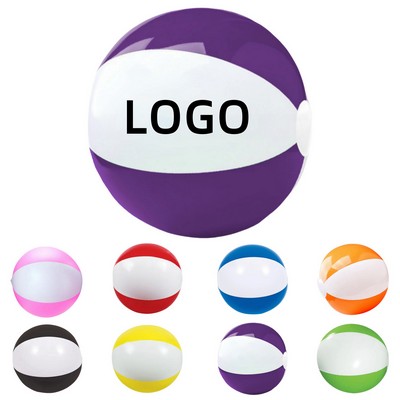 12" PVC Two Tone Beach Ball