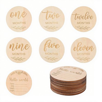 4" Round Wooden Disc