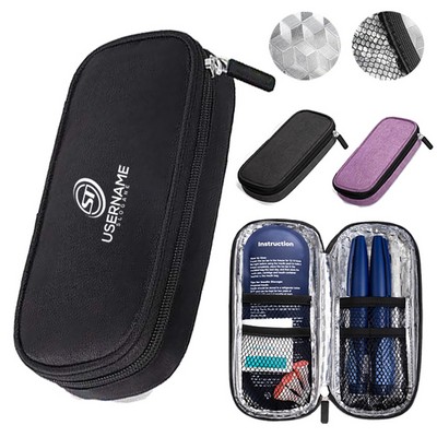 Diabetic Medication Insulated Cooling Bag Insulin Pen Cooler Travel Case with TSA Approved Ice Packs