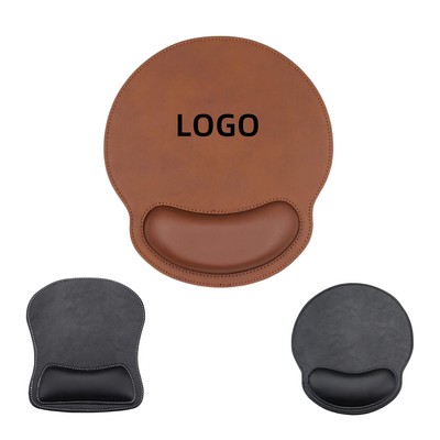 PU Leather Wrist Mouse Pad