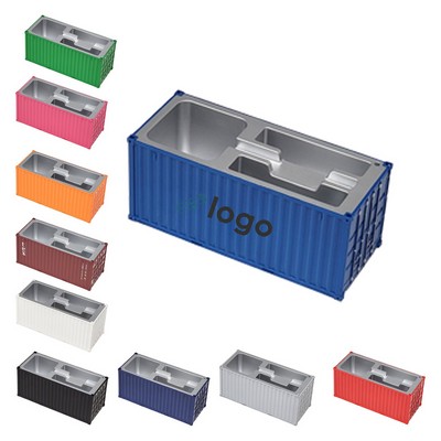 Colorful Container Model ABS Container Pen Holder For Desktop Placement