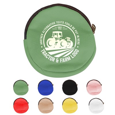Mini Round Neoprene Coin Pouch