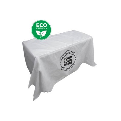 4' 3-Sided Non-Woven Table Throw - Screen Printed