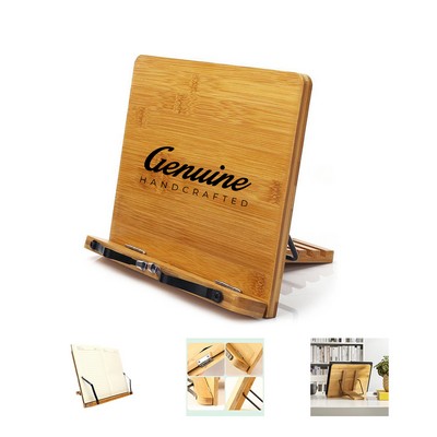 Adjustable Bamboo Book Stand