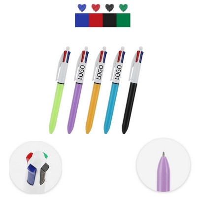 4 Color Retractable Ballpoint Pen