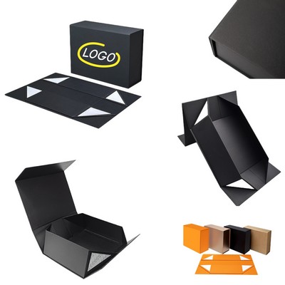 13" L x 9.8" W x 4.7" H Foldable Paper Magnetic Gift Box