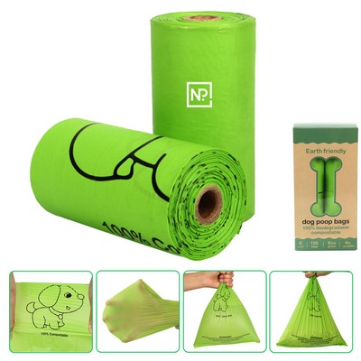 Custom Printed Biodegradable Compostable Dog Poop Bags