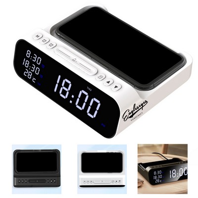 3" 1 Fast Charging Station with Digital Alarm Clock