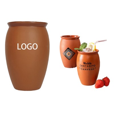 12Oz Cantarito Shot Clay Cup Ceramic Cocktail Glasses
