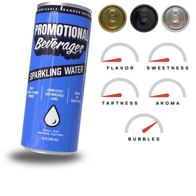 Customizable Sparkling Seltzer Water 8.4oz or 12oz
