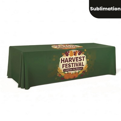 8' Customized Printed Draped Table Throw Cover