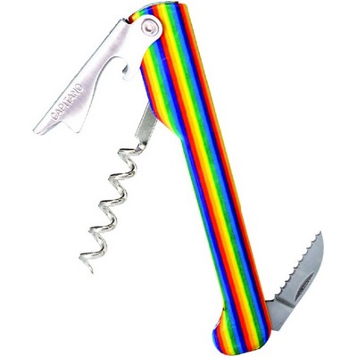 Capitano® Waiter's Corkscrew w/Rainbow Handle