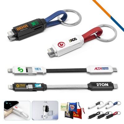 KeyCord 2in1 Keychain Fast Charging Data Transfer Cable