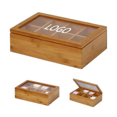 Wooden Tea Organizer Box