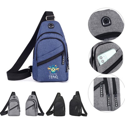 Portable Crossbody Sling Bag Travel Hiking Chest Bag