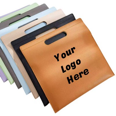 A4 Leather Waterproof Document Bag