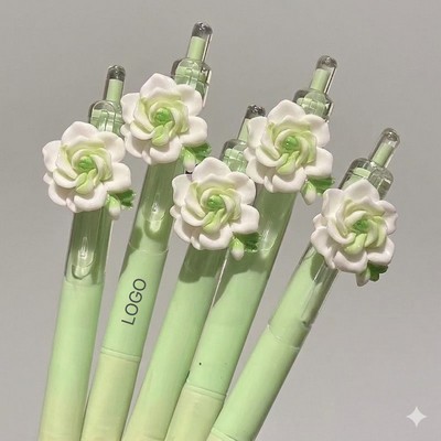 Floral Jasmine Series Quick-Dry Gel Pen High-Aesthetic Retractable Neutral Pen Aesthetic "Sweet"