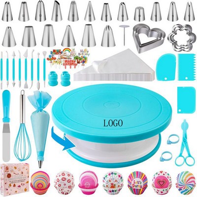 285-Piece Deluxe Cake Decorating Turntable Set