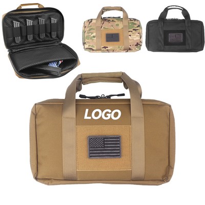 Tactical Handgun Case with Magazine Loops
