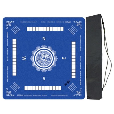 Premium 3mm Non-Slip Rubber Mahjong & Board Game Mat with Bag