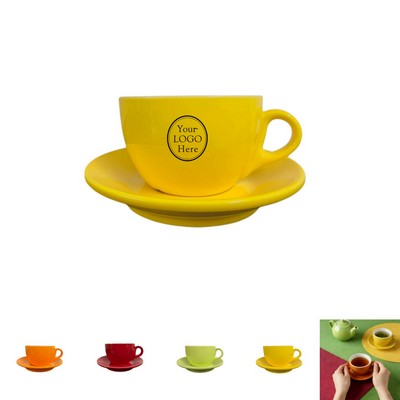 9 Oz. Porcelain Coffee Mugs Set