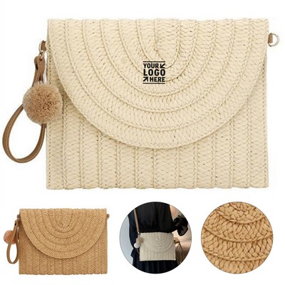 Summer Straw Shoulder Bag