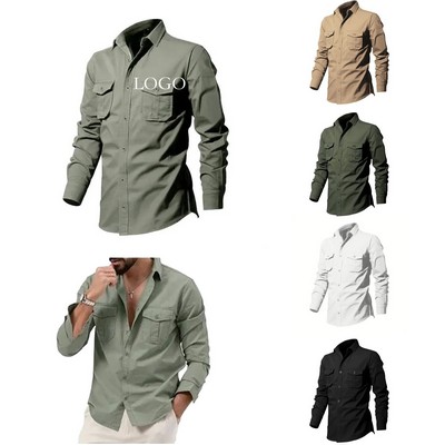 Stylish Casual Shirt For Men'S Outdoor Adventures