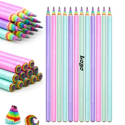 12pcs Rainbow Pencils